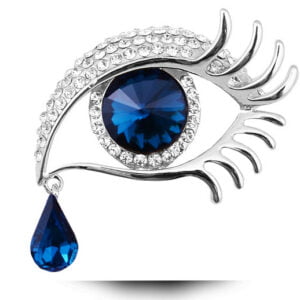 Exclusive Rhinestone Eye Brooch