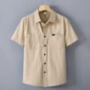 Short Sleeve Solid Color Shirt