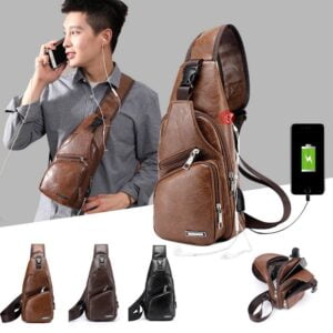 USB Charging Sling Bag