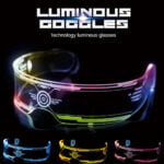 Futuristic LED Luminous Glasses